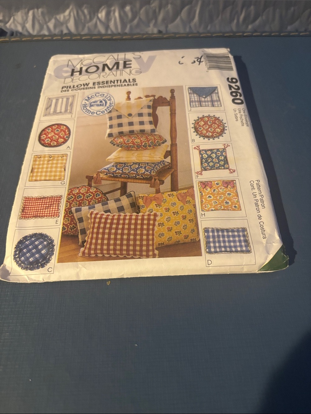 McCall's Home Decorating Pattern 9260